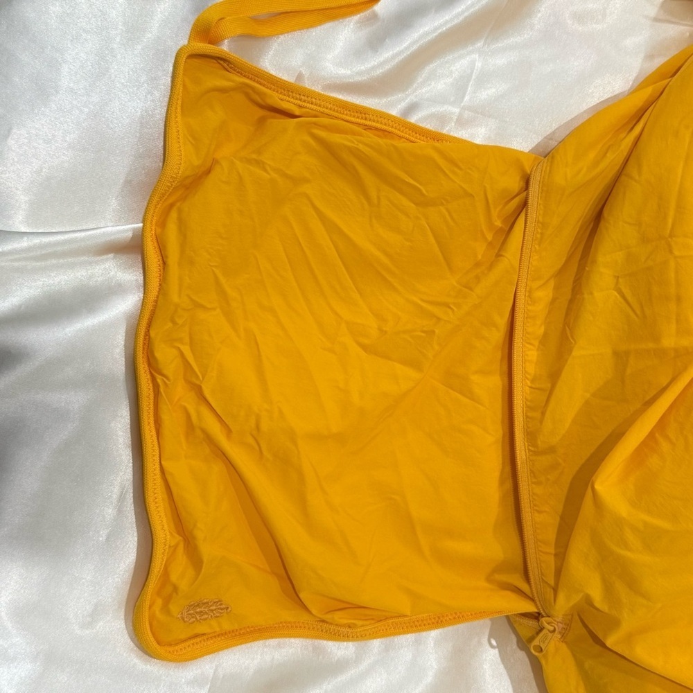 Free People Movement Pippa Packable Puffer Jacket XL Yellow Crop Hiking Sporty - Picture 13 of 15
